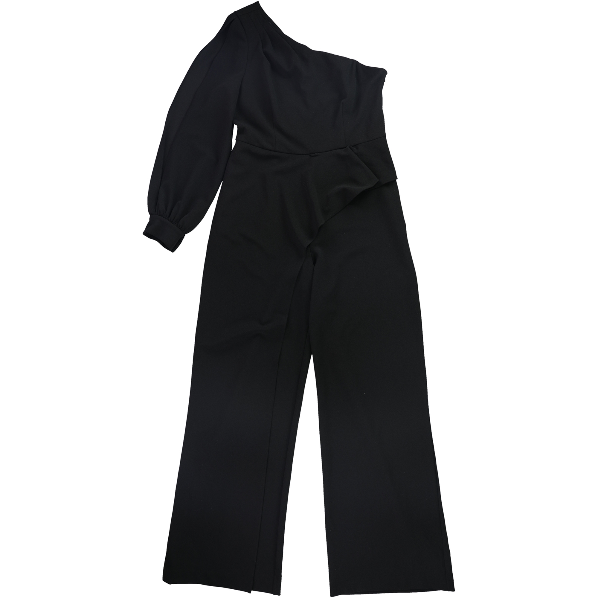 Adrianna Papell Womens Solid Jumpsuit, Black, 6